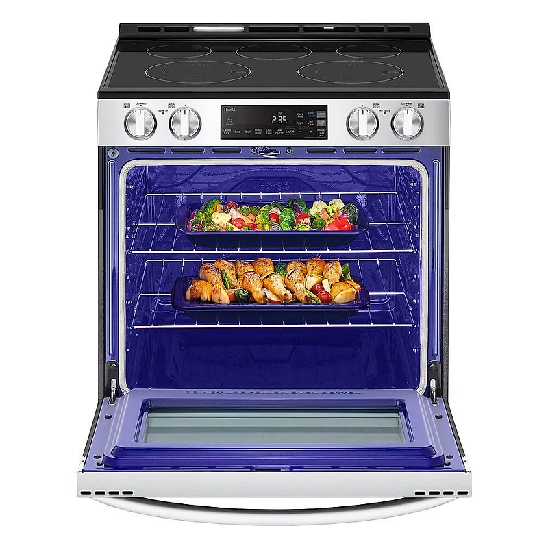 6.3 Cu. Ft. Stainless Slide-In Electric Range