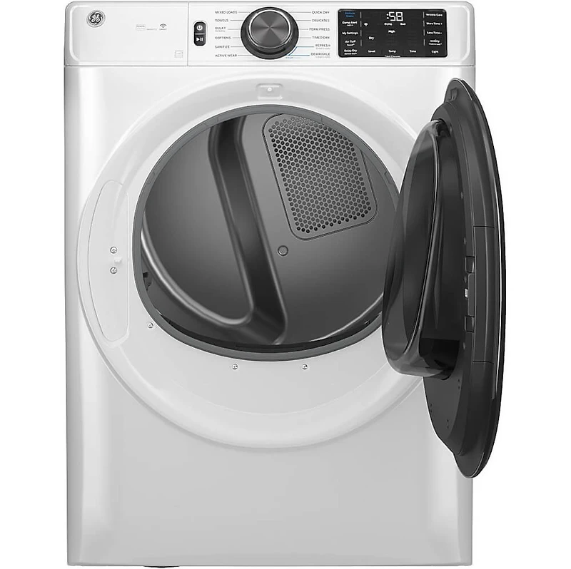 7.8 Cu. Ft. White Front Load Stackable Smart Electric Dryer