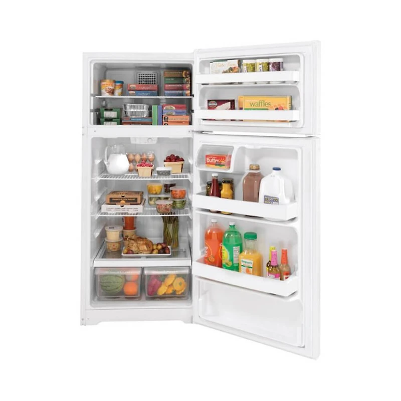 16.6 Cu. Ft. White Top-Freezer Refrigerator 