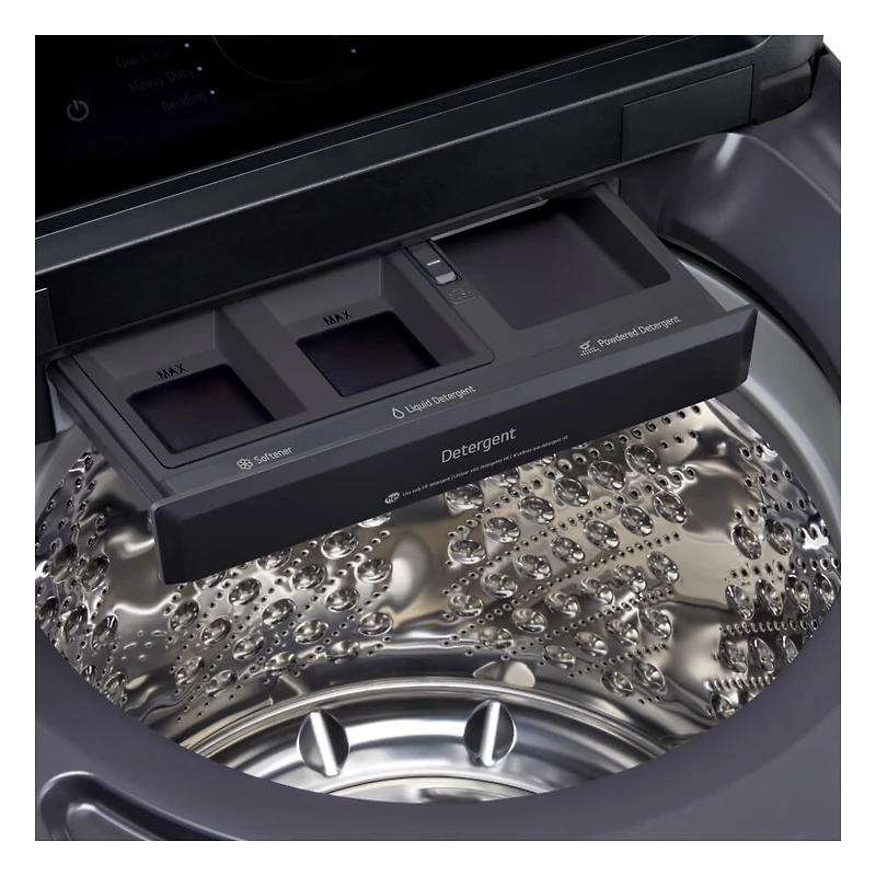 5.5 Cu. Ft. Matte Black Mega Capacity Top Load Washer w/ EasyUnload