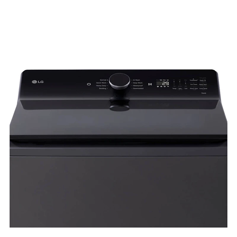 5.5 Cu. Ft. Matte Black Mega Capacity Top Load Washer w/ EasyUnload