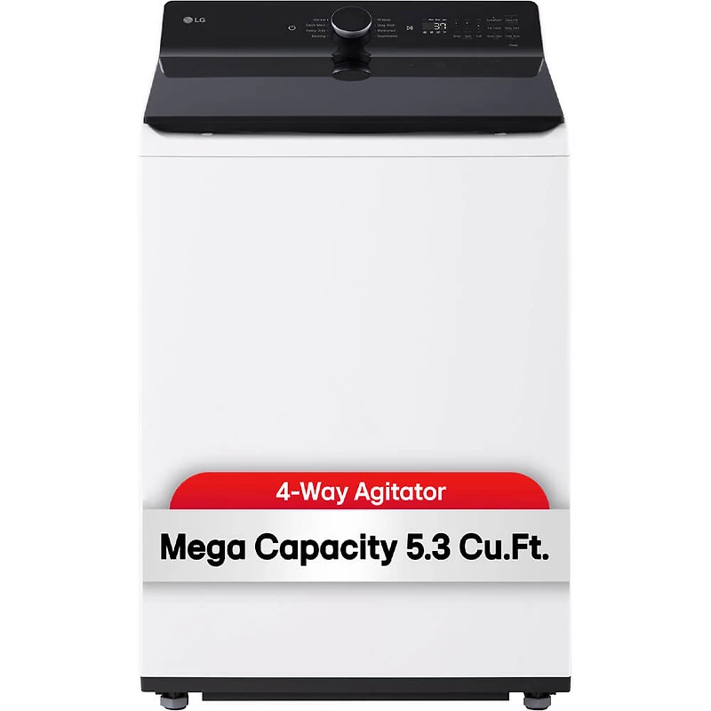 5.3 Cu. Ft. White Top Load High Efficiency Smart Washer