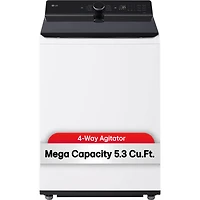 5.3 Cu. Ft. White Top Load High Efficiency Smart Washer