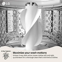 5.3 Cu. Ft. White Top Load High Efficiency Smart Washer