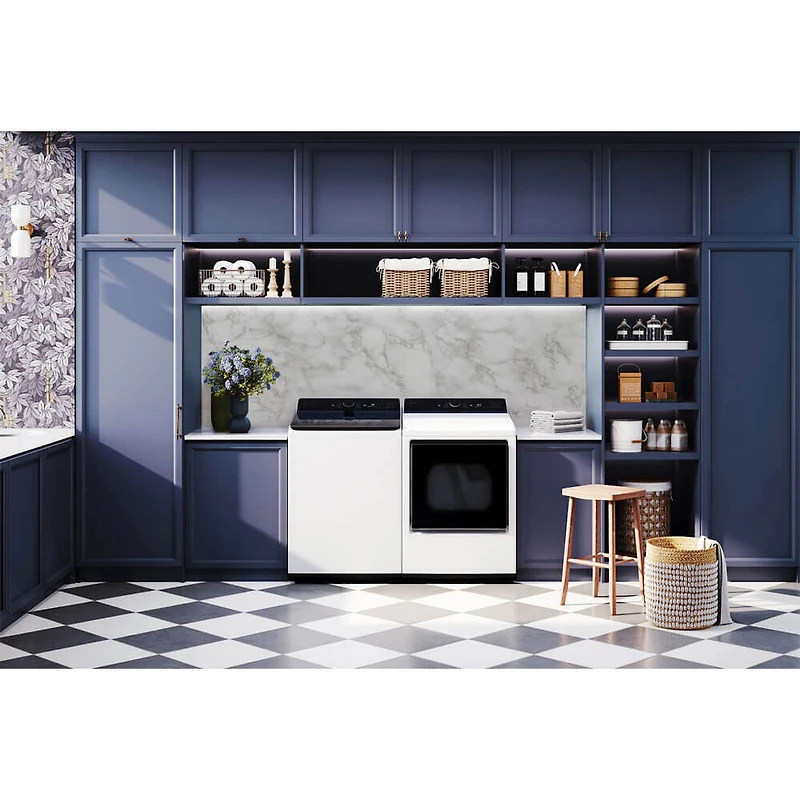 5.3 Cu. Ft. White Top Load High Efficiency Smart Washer