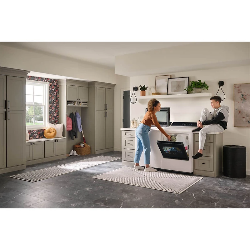 7.3 Cu. Ft. White Top Load High Efficiency Smart Electric Dryer