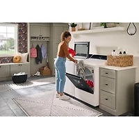 7.3 Cu. Ft. White Top Load High Efficiency Smart Electric Dryer
