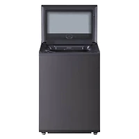 5.5 Cu. Ft. Matte Black Mega Capacity Smart Top Load High-Efficiency Washer with Built-In Faucet