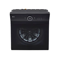 5.5 Cu. Ft. Matte Black Mega Capacity Smart Top Load High-Efficiency Washer with Built-In Faucet