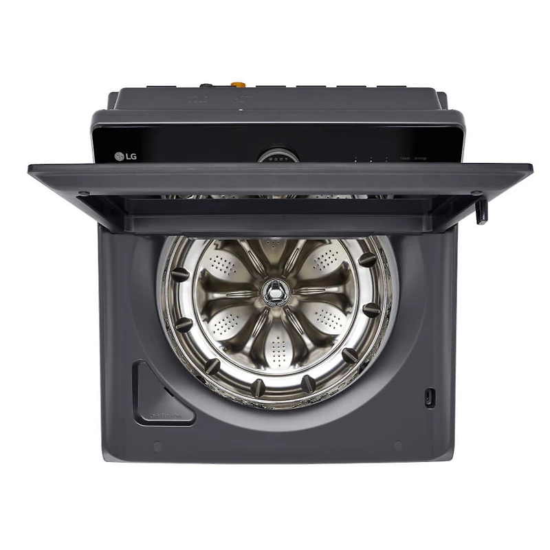 5.5 Cu. Ft. Matte Black Mega Capacity Smart Top Load High-Efficiency Washer with Built-In Faucet