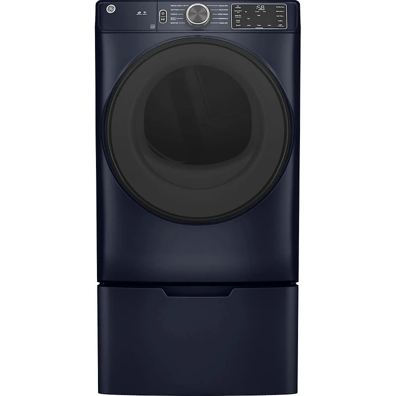 7.8 Cu. Ft. Sapphire Blue Front Load Smart Electric Dryer with Sanitize Cycle