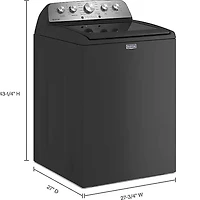4.8 Cu. Ft. Volcano Black High Efficiency Top Load Washer - OPEN BOX