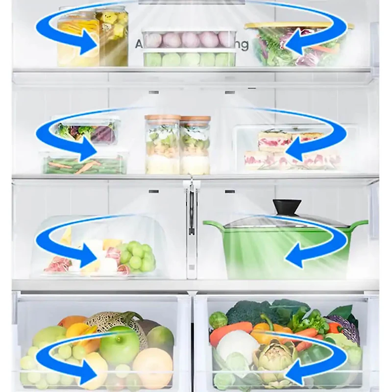 25 Cu. Ft. Stainless Counter-Depth 3-Door French Door Refrigerator