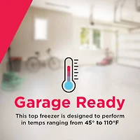 17.6 Cu. Ft. Black Top Freezer Refrigerator