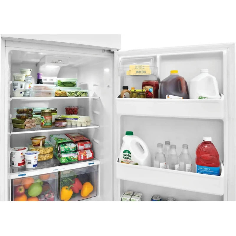 17.6 Cu. Ft. White Top Freezer Refrigerator