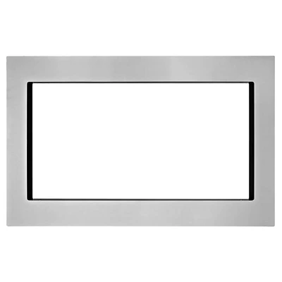 1.6 Cu. Ft. Fingerprint Resistant Stainless Countertop Microwave with 27 inch Trim Kit