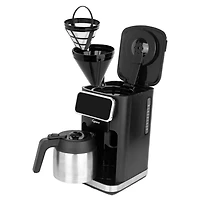 10-Cup Touchscreen Coffee Maker with Thermal Carafe - Black