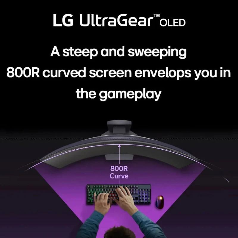 34 inch UltraGear OLED WQHD HDR Curved Gaming Monitor w/ G-Sync