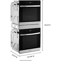 24 inch Stainless Smart Convection Double Wall Oven