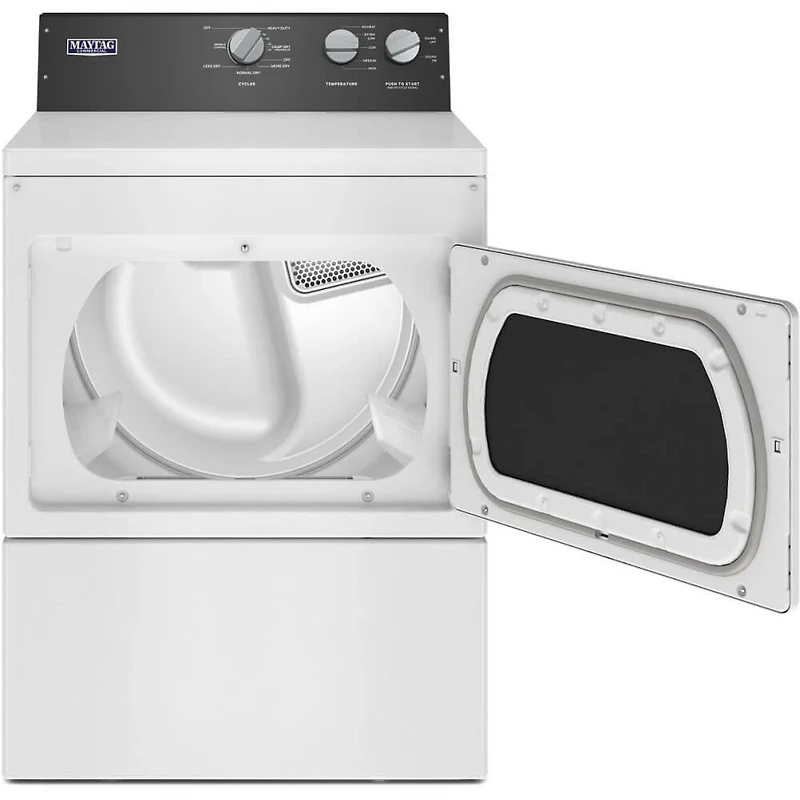 7.4 Cu. Ft. White Commercial Grade Residential Gas Dryer