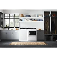 7.4 Cu. Ft. White Commercial Grade Residential Gas Dryer