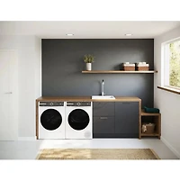 2.4 Cu. Ft. White Front Load Washer 