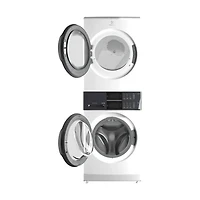 4.4/8 Cu. Ft. White Gas Laundry Center