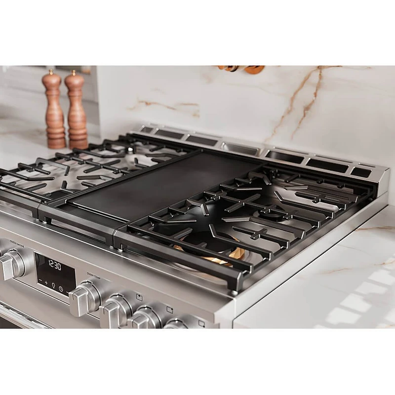 6 Cu. Ft. Stainless Freestanding Gas Range with Air Fry