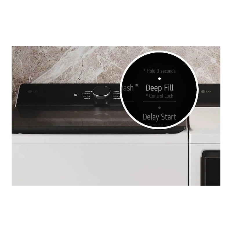 5.5 Cu. Ft. White Top Load High Efficiency Smart Washer with EasyUnload