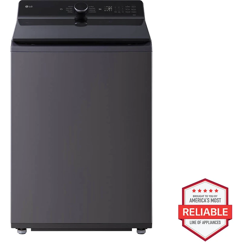 5.3 Cu. Ft. Matte Black Top Load High Efficiency Smart Washer