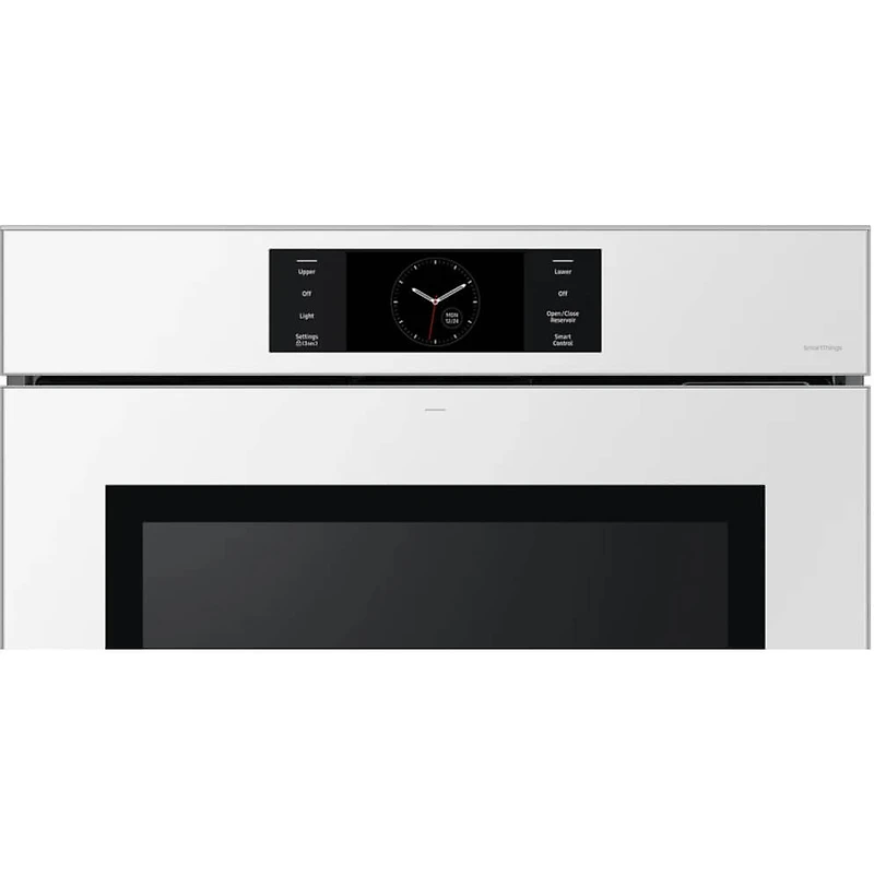 30 inch Bespoke White Glass Smart Double Electric Wall Oven