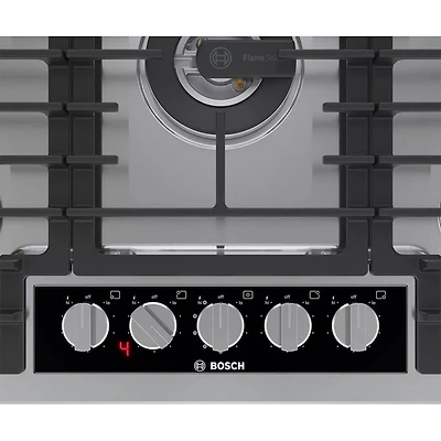 30 inch Stainless Steel 5 Burner Gas Cooktop