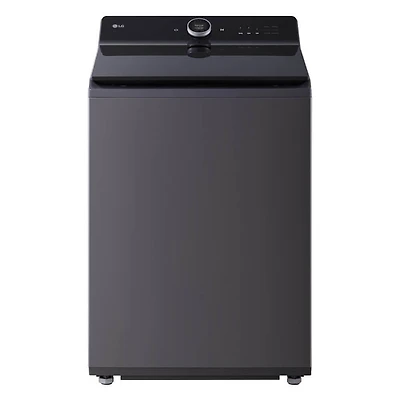 Matte Black Top Load High Efficiency Smart 5.5 Cu. Ft. Washer/7.3 Cu. Ft. Electric Dryer Laundry Pair