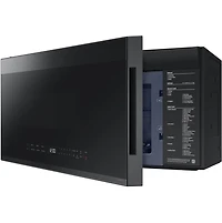 2.1 Cu. Ft. Bespoke Matte Black Steel Smart Over-the-Range Microwave
