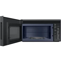 2.1 Cu. Ft. Bespoke Matte Black Steel Smart Over-the-Range Microwave