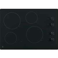 30 inch Black 4 Burner Built-In Electric Cooktop