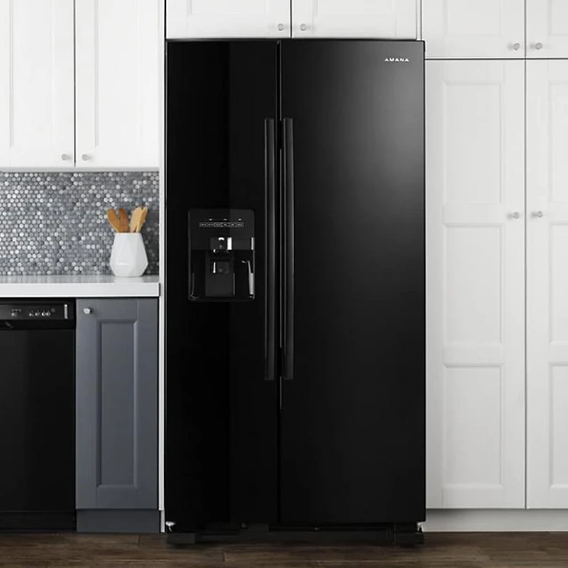 25 Cu. Ft. Black Side-by-Side Refrigerator