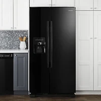 25 Cu. Ft. Black Side-by-Side Refrigerator