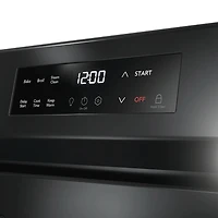 5.1 Cu. Ft. Black Freestanding Gas Range