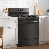 5.1 Cu. Ft. Black Freestanding Gas Range