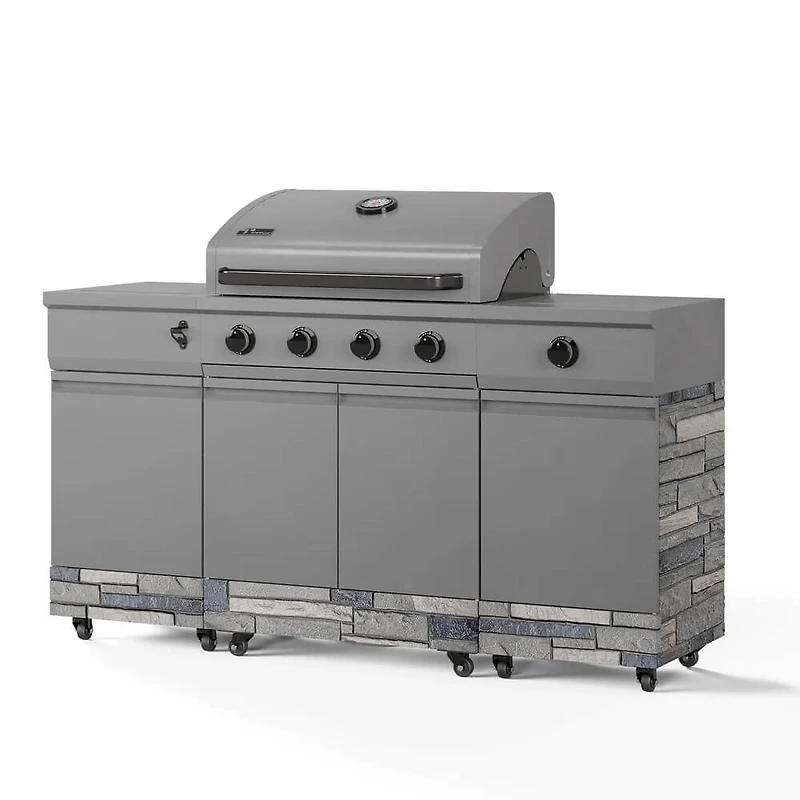 Fresno Series 5 Burner Grill - Gunmetal Gray / Shadow Stone