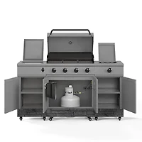 Fresno Series 5 Burner Grill - Gunmetal Gray / Graphite Stone