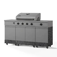 Fresno Series 5 Burner Grill - Gunmetal Gray / Graphite Stone