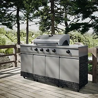 Fresno Series 5 Burner Grill - Gunmetal Gray / Graphite Stone