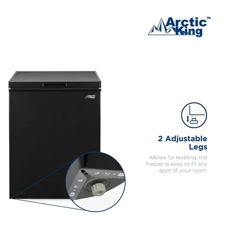 5 Cu. Ft. Black Chest Freezer