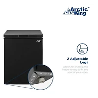 5 Cu. Ft. Black Chest Freezer
