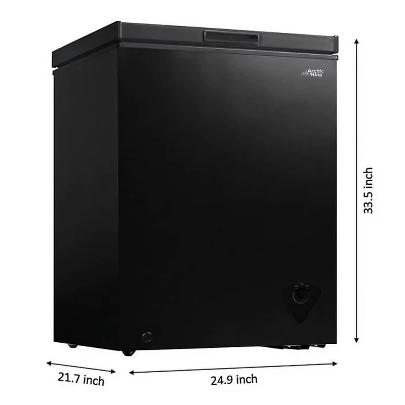 5 Cu. Ft. Black Chest Freezer