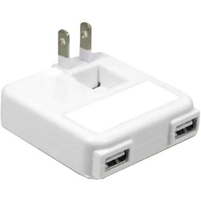 Dual USB Wall Mount AC Adaptor