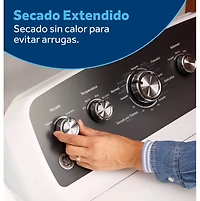 Secadora Eléctrica De Carga Frontal Blanca De 7.2 Pies Cúbicos con Panel de Control Español