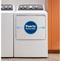 Secadora Eléctrica De Carga Frontal Blanca De 7.2 Pies Cúbicos con Panel de Control Español